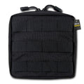 RAPDOM Compact Utility Pouch Bag Travel Tactical Gear Military Army Molle 6X6-Black-