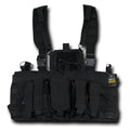 RAPDOM Heavy Duty Molle Webbing Rig Vest Military Army Law Enforcement-Black-