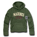 Rapid Dominance Military Navy Air Force Army Marines Fleece Pullover Hoodie Sweat Shirt-Marines - Olive-Small-