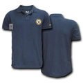 Rapid Choice Polo Lightweight Military Air Force Marine Navy Army T-Shirts Tees-Navy- Navy-Regular-Small