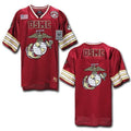 Rapid Dominance Military Football Jersey Navy Air Force Army Marines T Shirts-Marine- Cardinal-Regular-Medium