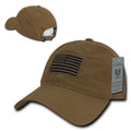 Rapid Dominance Relaxed 6 Panel Ripstop USA Flag Dad Hats Caps-USA-Coyote-