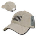 Rapid Dominance Relaxed 6 Panel Ripstop USA Flag Dad Hats Caps-USA-Khaki-
