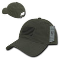 Rapid Dominance Relaxed 6 Panel Ripstop USA Flag Dad Hats Caps-USA-Olive Drab-
