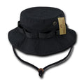 Rapid Dominance Ripstop Boonies Bucket Military Fishing Hunting Cotton Hats Caps-Black-Small (6 7/8 - 7)-
