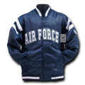 Rapid Dominance Satin Military Coach`S Jacket Hoodie Navy Air Force Army Marines-Air Force - Navy-Regular-X-Large