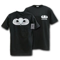 Rapid Dominance Military Air Force Marine Navy Army Law Enforcement T-Shirts Tees-Air Borne - Black-Regular-Small