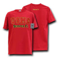 Rapid Dominance Military Air Force Marine Navy Army Law Enforcement T-Shirts Tees-USMC- Red-Regular-Small