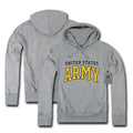 US Military Air Force Army Marines Coast Guard Navy Pullover Hoodie Sweatshirt-S46 - ARM - HEATHER GREY-Regular-Small