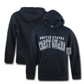 US Military Air Force Army Marines Coast Guard Navy Pullover Hoodie Sweatshirt-S46-COAST GUARD - NAVY-Regular-Small