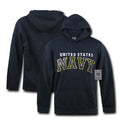 US Military Air Force Army Marines Coast Guard Navy Pullover Hoodie Sweatshirt-S46- NAVY- NAVY-Regular-Small