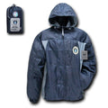 US Military Air Force Army Navy Marines Sports 2 Tone Windbreaker Rain Zipper-Air Force - Navy-X-Large-R36