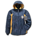 US Military Air Force Army Navy Marines Sports 2 Tone Windbreaker Rain Zipper-Navy - Navy-Large-R36