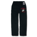 US Military Air Force Marines Navy Fleece Sweatpant Sweat Pants Jogging Sweats-Marines - Black-Small-