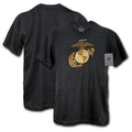US Patriotic Military Army Air Force Marines Navy Law Enforcement T-Shirts Tees-Marines 2 - Black-Medium-S27