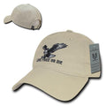 USA American Flag United We Stand Gadsden Baseball Dad Caps Hats Cotton Polo-A03-Stone - Live Free or Die-