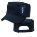 Decky Washed Gi Cotton Army Gi Military Bdu Cadet Castro Vintage Caps Hats-Navy-