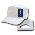 Decky Washed Gi Cotton Army Gi Military Bdu Cadet Castro Vintage Caps Hats-White-