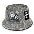 Whang California Bear Bucket Hats Caps Cotton Unconstructed-ACU-S/M-
