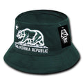Whang California Bear Bucket Hats Caps Cotton Unconstructed-Forest-S/M-