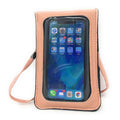 Women'S Crossbody Phone Purse Clear Touchscreen Window Wallet Pouch Case Strap-Salmon-
